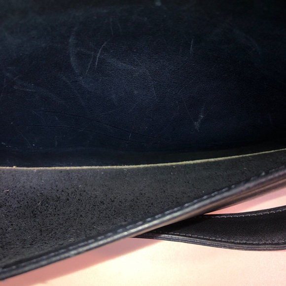 Vintage coach blue leather shoulder crossbody bag - Picture 11 of 12